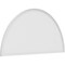 Ekena Millwork Half Round Smooth Architectural Grade PVC Pediment, 78"W x 39"H x 2"P PEDPS078X390HRO00 - alternate 1